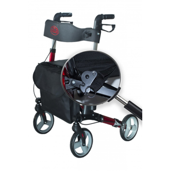 Four-Wheeled Aluminium Folding Walker