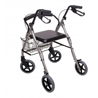 Aluminium Walker With Basket