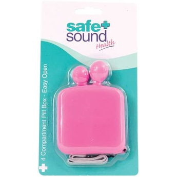 Pink Safe & Sound Character Pill Box