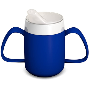 Blue two handed mug