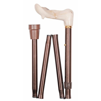 Orthopaedic Folding Cane - Coffee Brown