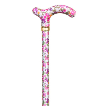 Slimline Extending Chelsea Cane - Pink Floral