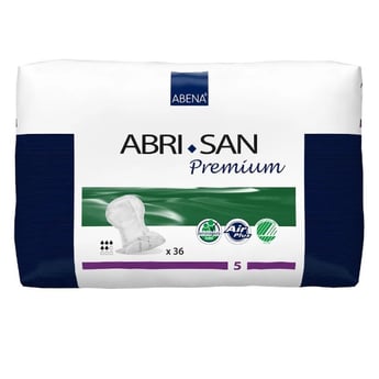 Abri-San 5 Premium Incontinence Pads - 1200ml - Pack of 36