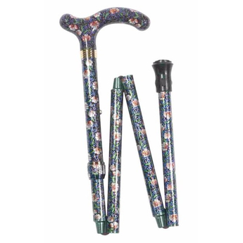 Folding Petite Cane - Summer Floral