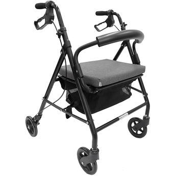 Comfort Lever Rollator - Grey