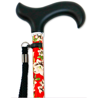 Red Floral Extendable Cane