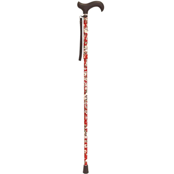 Red Floral Extendable Cane