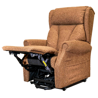 Suir Dual Motor Rise & Recliner Chair - Brown