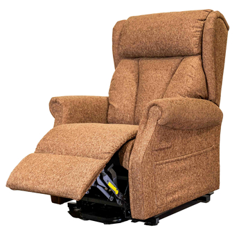 Suir Dual Motor Rise & Recliner Chair - Brown