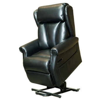 Suir Dual Motor Rise & Recliner Chair - Black