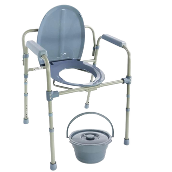 Commode Chair with Adjustable Seat