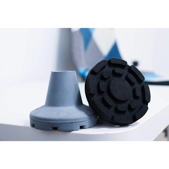 Non Slip Crutch Ferrule - Grey