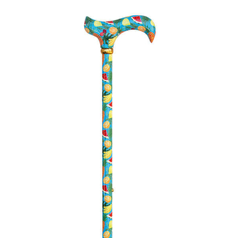 Adjustable Derby Cane - Tropical Fruit Salad