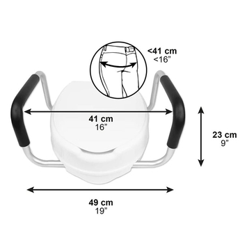 Toilet Riser with Armrests