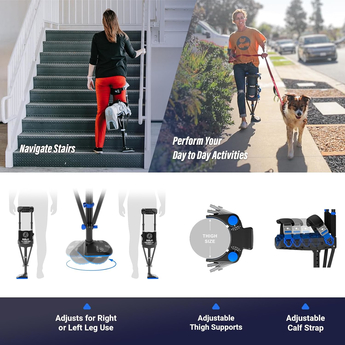 iWalk Crutch rental using steps