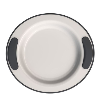 Ornamin Keep Warm Plate - Anthracite: Top View