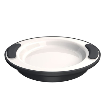 Ornamin Keep Warm Plate - Anthracite: Side View
