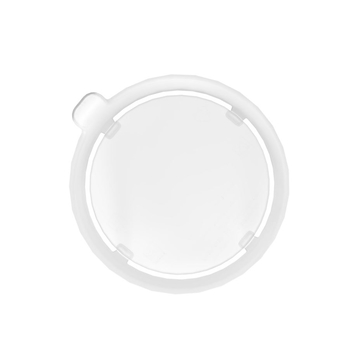 Top down view of discreet drinking lid
