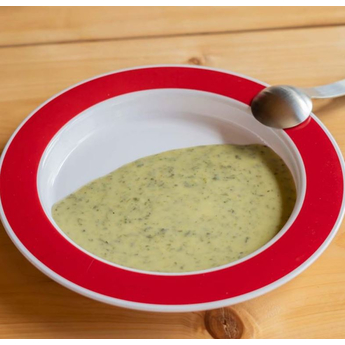 Ornamin: Small plate with Sloped Base - Red being displayed.