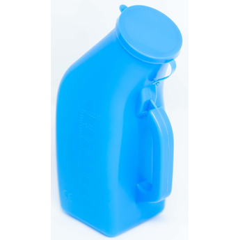 Single Blue Urinal