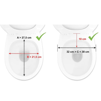 6" Raised Toilet Seat with Lid