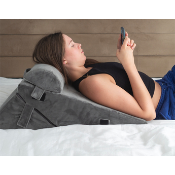 Luxury Folding Adjustable Bed Wedge Pillow lay down view