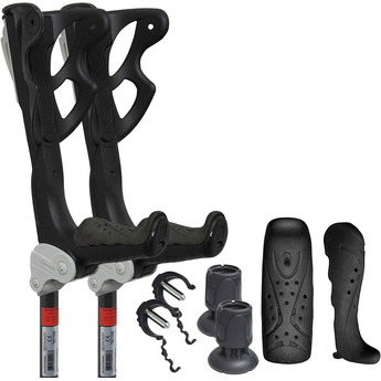 ERGODYNAMIC Elbow Crutch - Black/Grey