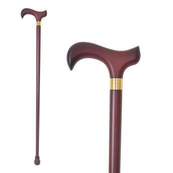 Derby Handle Walking Stick - Brown