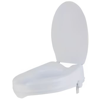 Elevated Toilet Seat With Lid 2" side