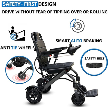 Superlight Portable Electric Travel Wheelchair - specs