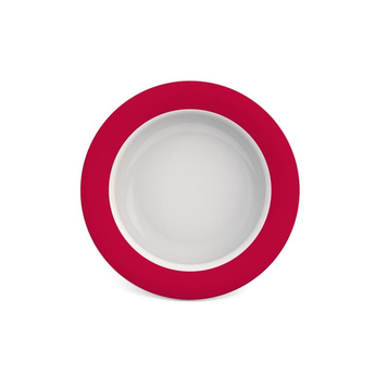 Ornamin: Bowl with Sloped Base - Red Top down view