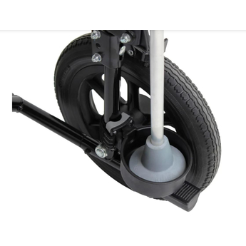 Cane holder slotted at wheel