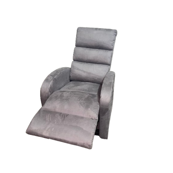 Fergus Single Motor Rise & Recliner Chair Grey - Mid Recline Position
