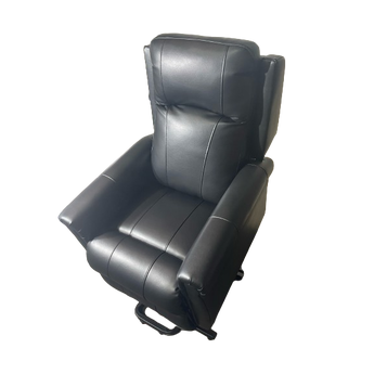 Nore Dual Motor Rise & Recliner Chair Black - Riser position