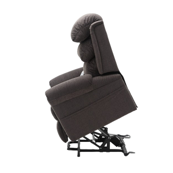 Slaney Dual Motor Rise & Recliner Chair - Grey - Side view