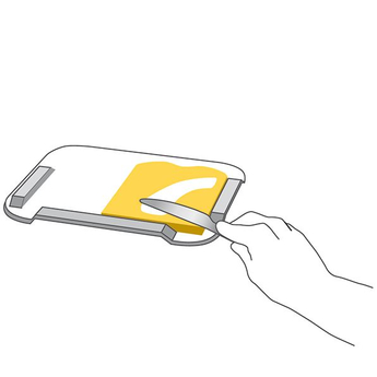 Diagram of  Small Non-Slip Board: Red