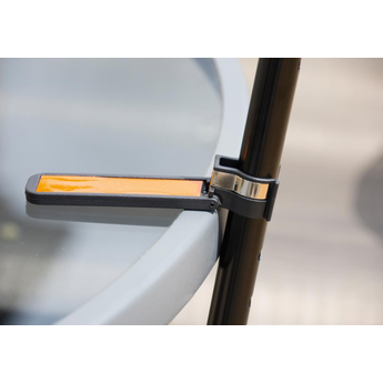 Cane Holder With Reflective Clip on table