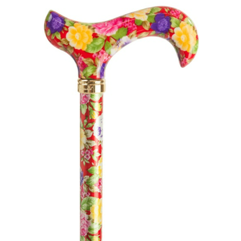 Muted Floral Cane