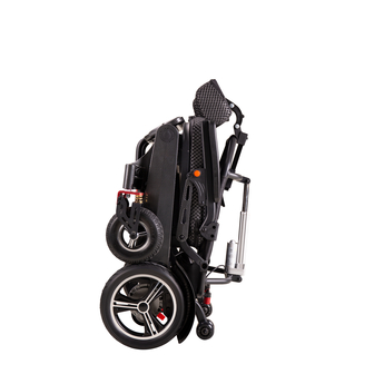 Reclining Electric Wheelchair with Headrest folded