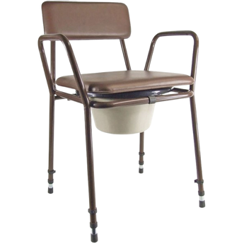Brown commode chair