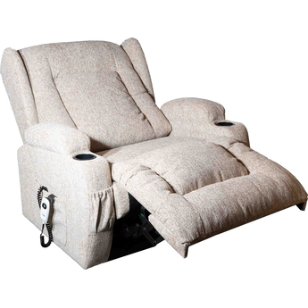 Shannon Bariatric  Dual Motor Rise & Recliner Chair Oat - Recline position