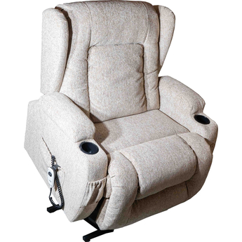 Shannon Bariatric  Dual Motor Rise & Recliner Chair Oat - Riser position