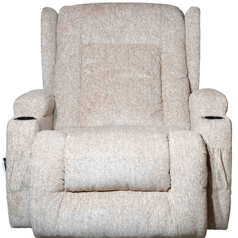 Shannon Bariatric  Dual Motor Rise & Recliner Chair Oat - Front view extra wide