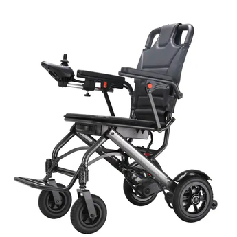 Easy Folding Travel Lightweight Electric Wheelchair - Front view