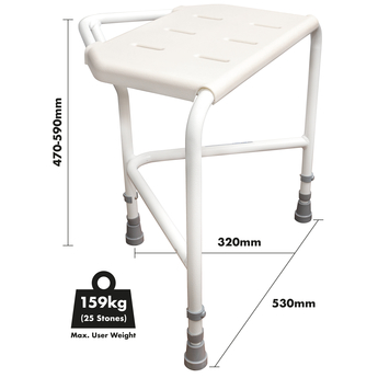 Corner Shower Stool measurements