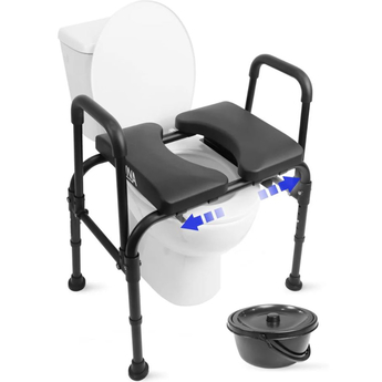 3 in 1 Commode Chair - Black