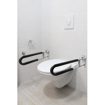 2PC Foldable Toilet Grab Bar Set