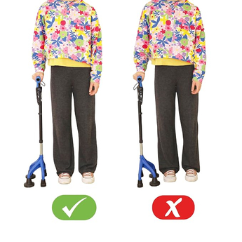 Ergonomic 4-Legged Walking Stick
