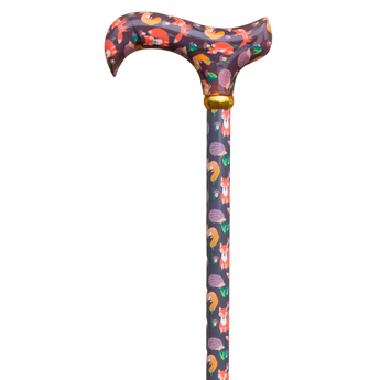 Adjustable Derby Cane - Forest Creatures