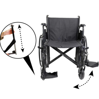 Self Propelled Bariatric Steel Wheelchair